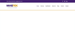 Desktop Screenshot of mastek-inc.com